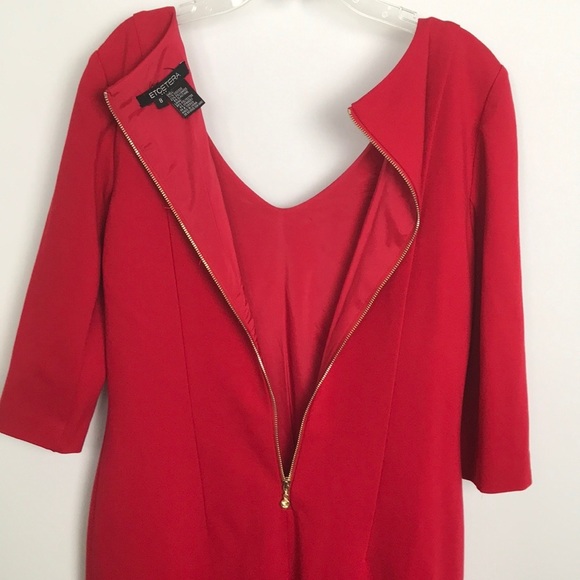 Etcetera Red Dress Size 8 - Picture 8 of 8